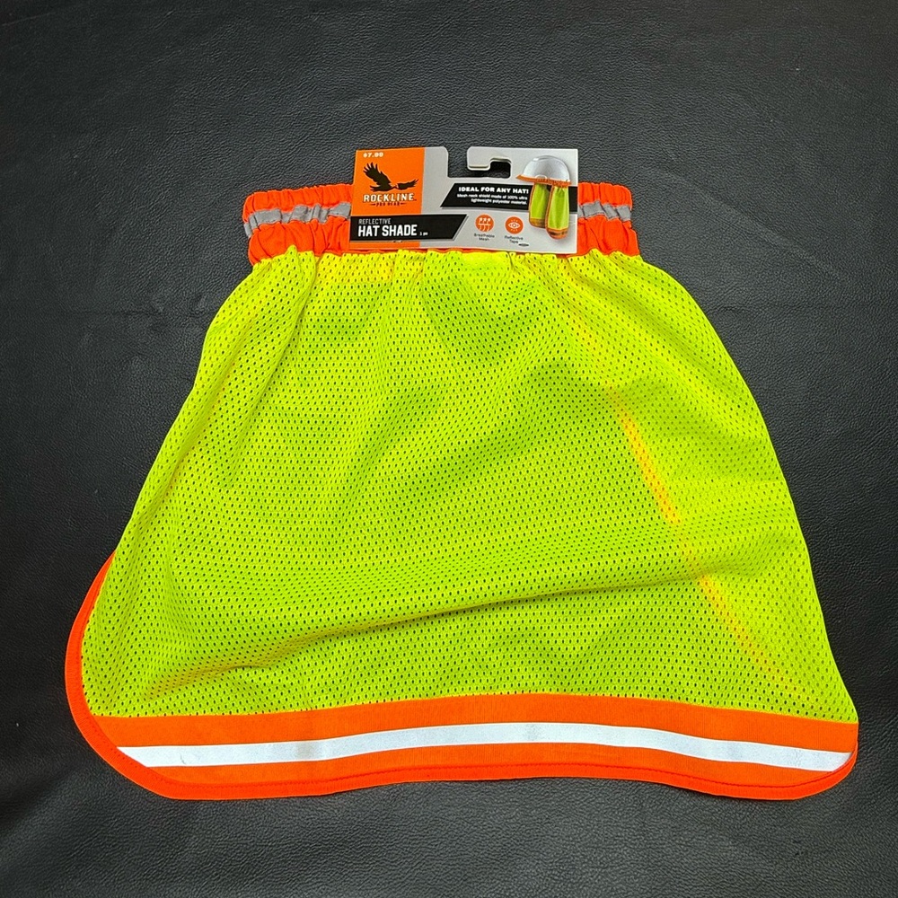 High-Visibility Hat Shade - Neon Green and Orange